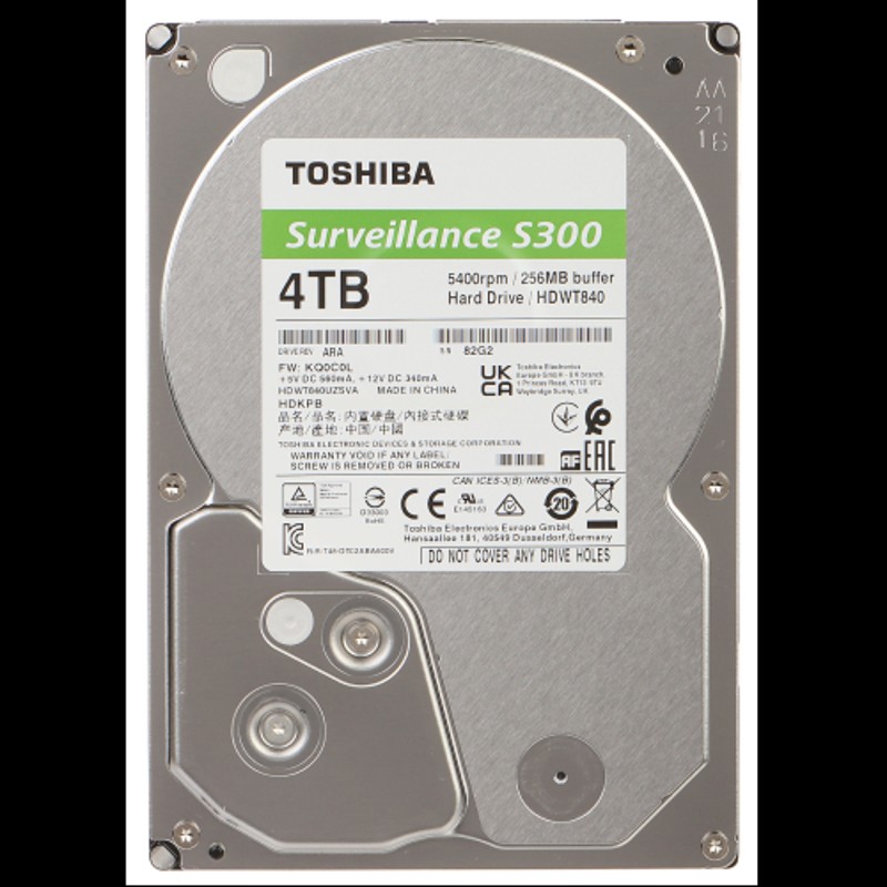 TOSHIBA S300 3.5", 4TB, 256Mb 5400 Rpm, 7/24 Güvenlik HDD (Türkiye Distribütörü Garantili)-2